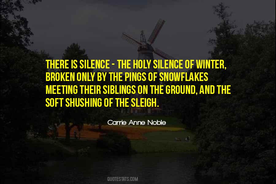 Quotes About Winter Silence #1006100