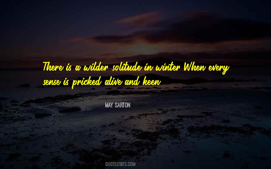 Quotes About Winter Solitude #1645397