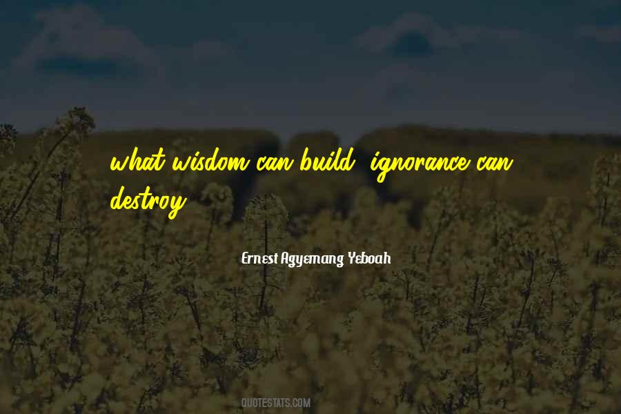Quotes About Wisdom And Ignorance #243130