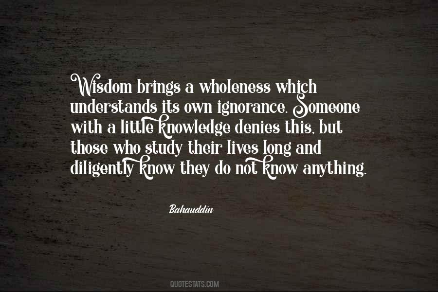 Quotes About Wisdom And Ignorance #834983