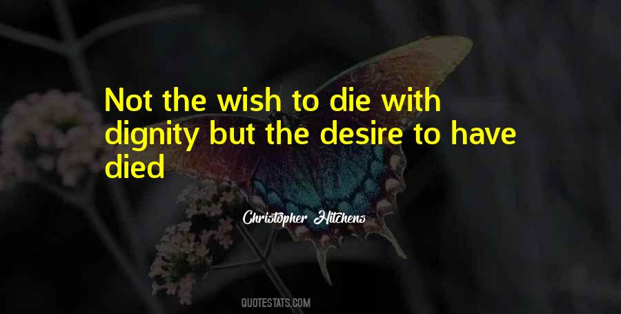 Quotes About Wish To Die #10785