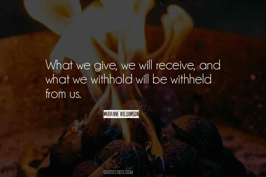 Quotes About Withheld #1456836