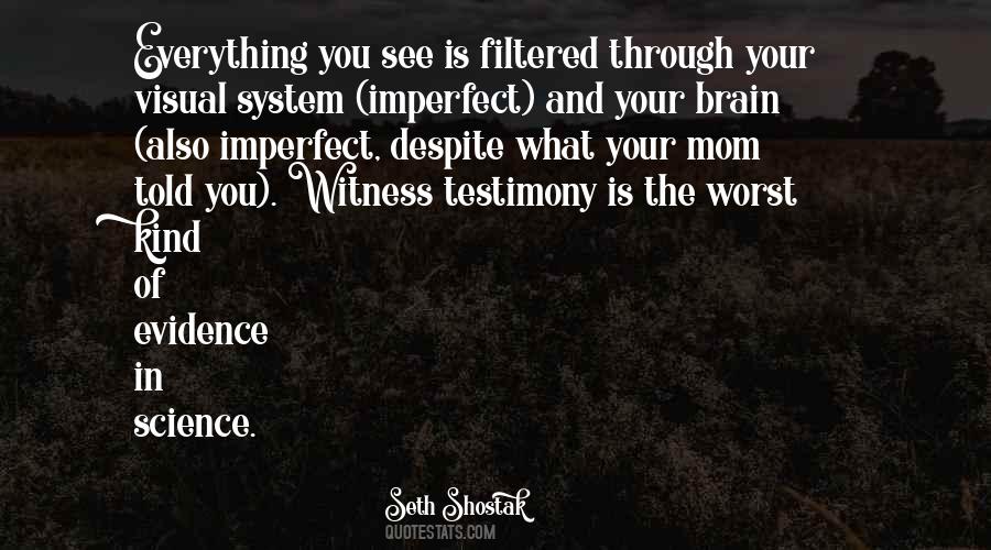 Quotes About Witness Testimony #1533956