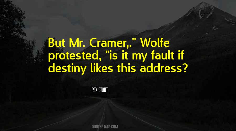 Quotes About Wolfe #1284242