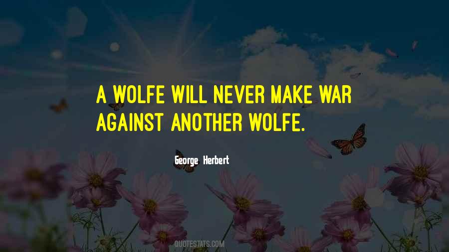 Quotes About Wolfe #854552