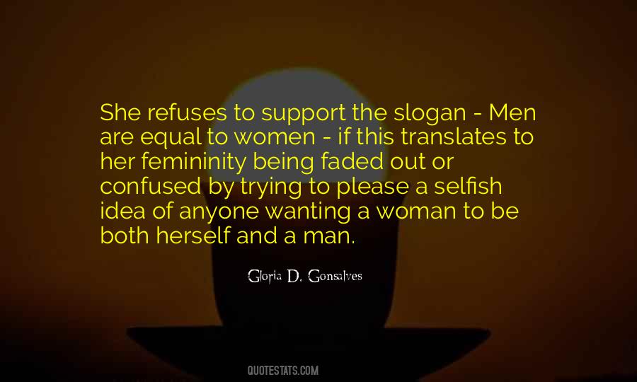 Quotes About Women Being Equal To Men #1027094