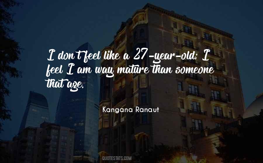 Quotes About Age 27 #291478