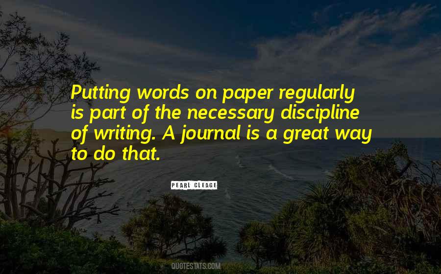 Quotes About Words On Paper #185269