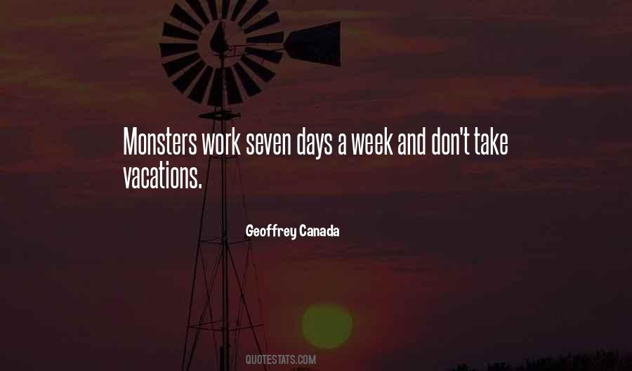 Quotes About Work And Vacation #1853924