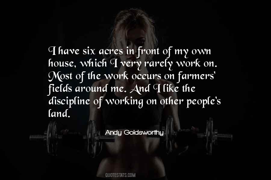 Quotes About Working The Land #1261676