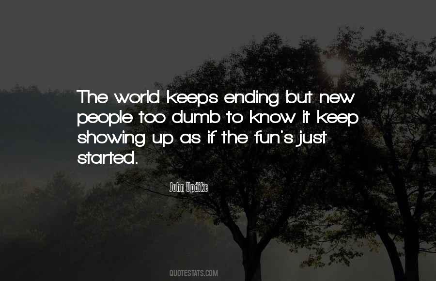 Quotes About World Ending #180307