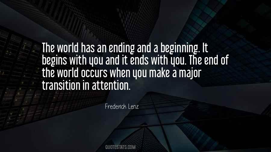 Quotes About World Ending #366043