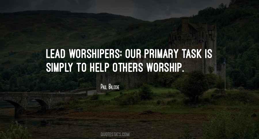 Quotes About Worshipers #1106358