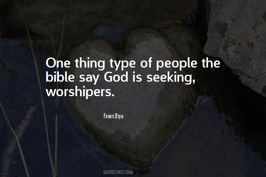 Quotes About Worshipers #813736