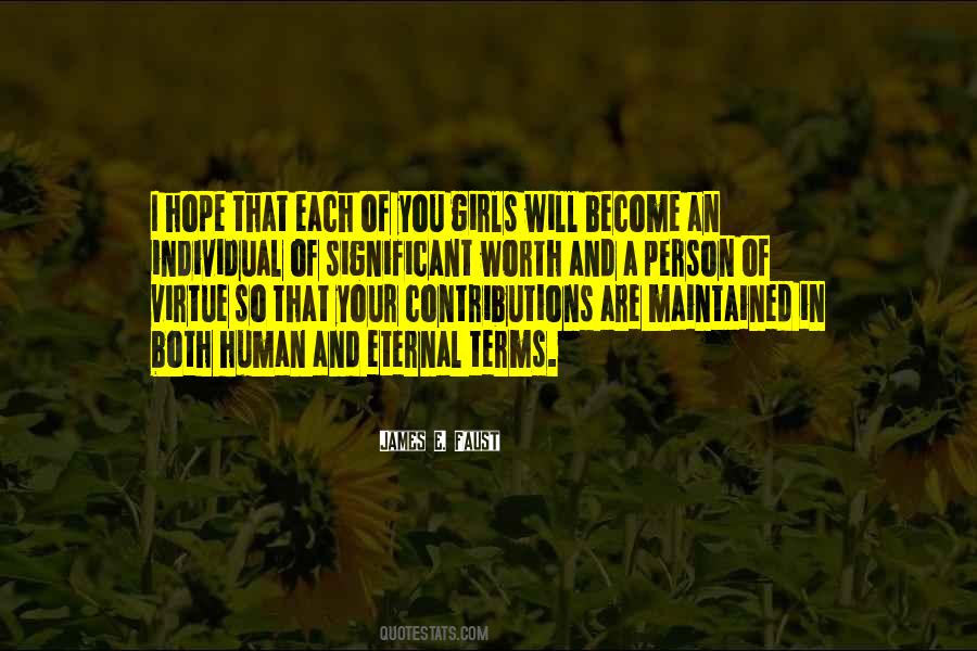 Quotes About Worth Of A Person #1291123