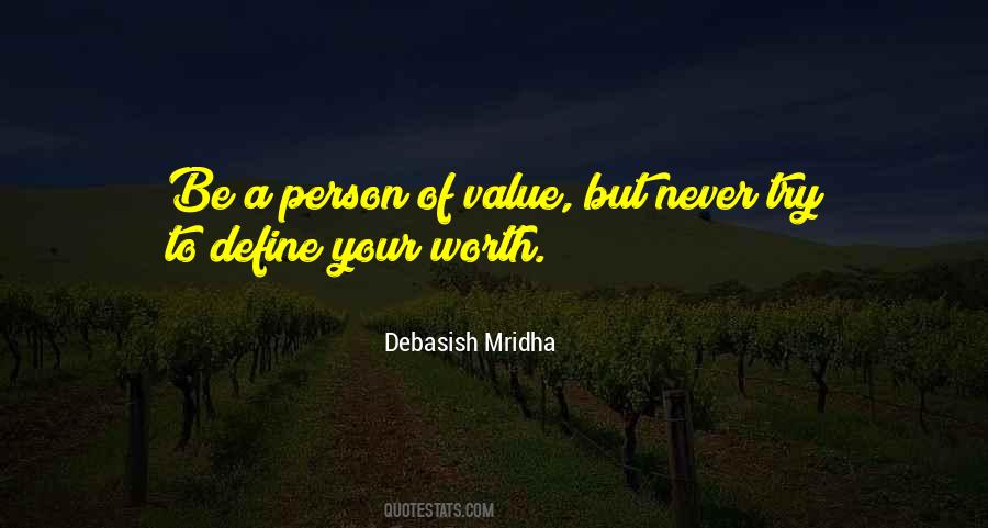 Quotes About Worth Of A Person #589697