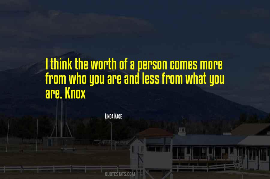 Quotes About Worth Of A Person #747609