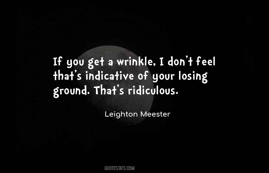 Quotes About Wrinkle #379636