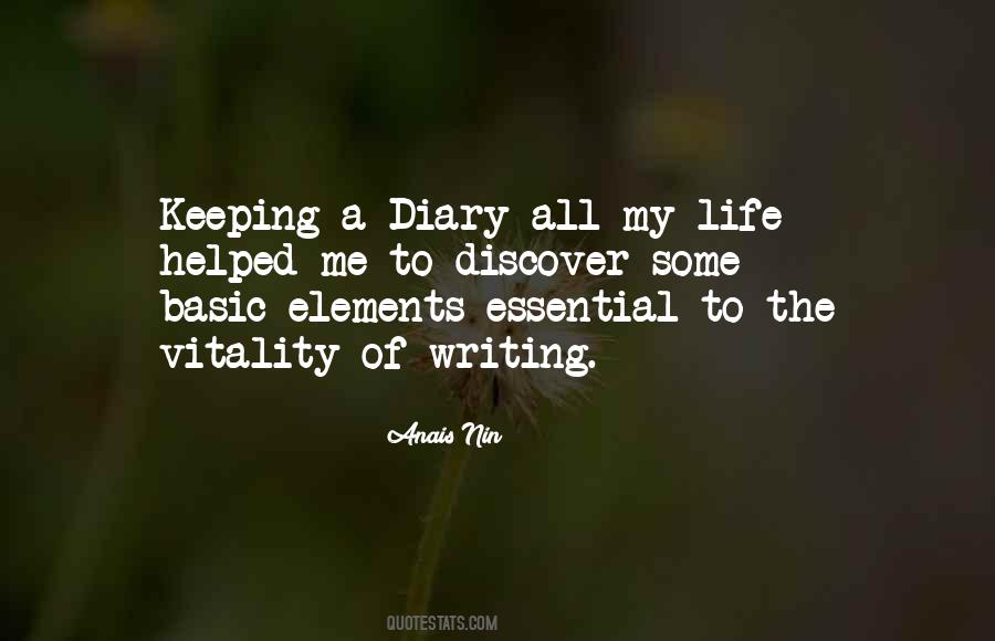 Quotes About Writing A Diary #918795