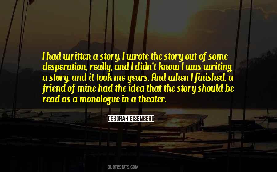 Quotes About Writing A Story #1697385