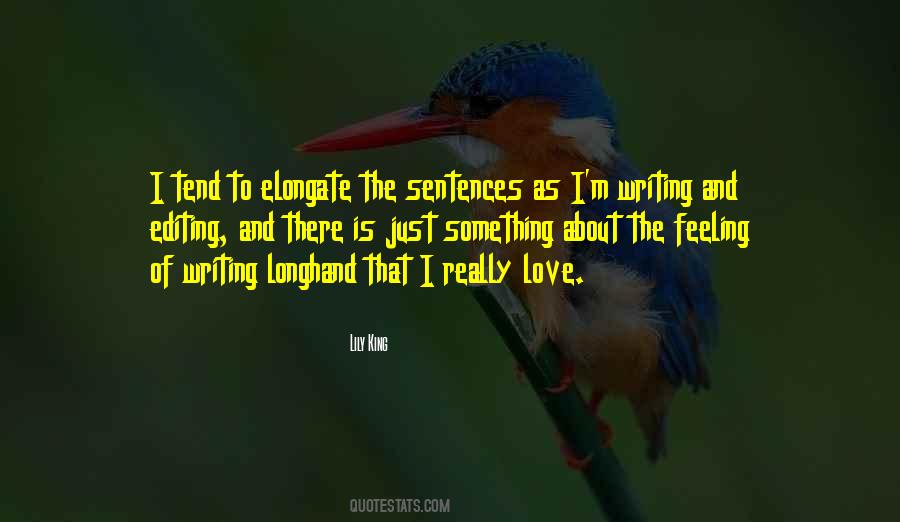 Quotes About Writing About Love #2657