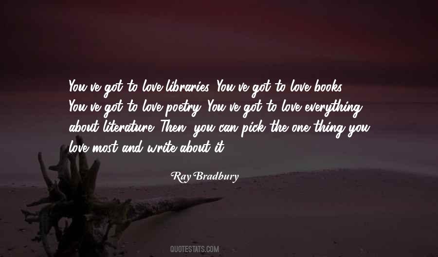 Quotes About Writing About Love #301198