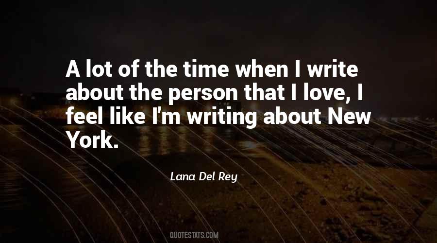 Quotes About Writing About Love #384426