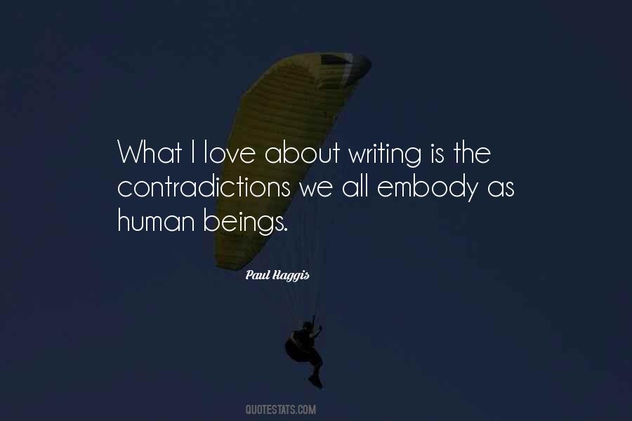 Quotes About Writing About Love #523758