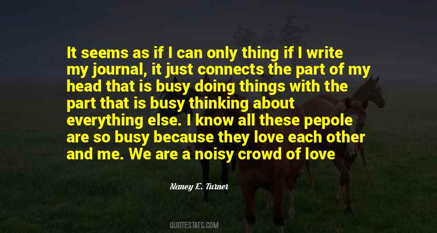 Quotes About Writing About Love #707389