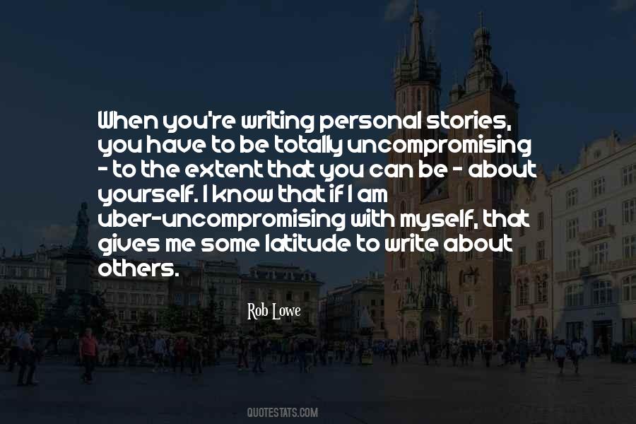 Quotes About Writing About Yourself #1186182