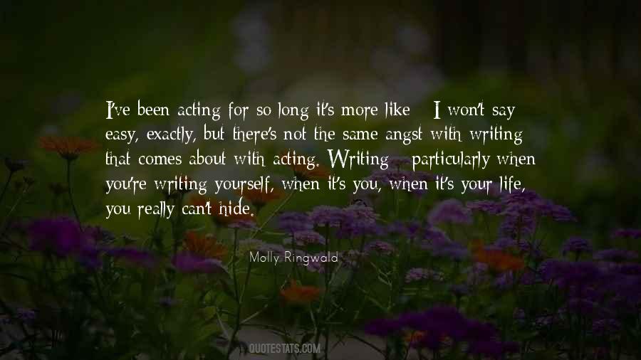 Quotes About Writing About Yourself #1389152