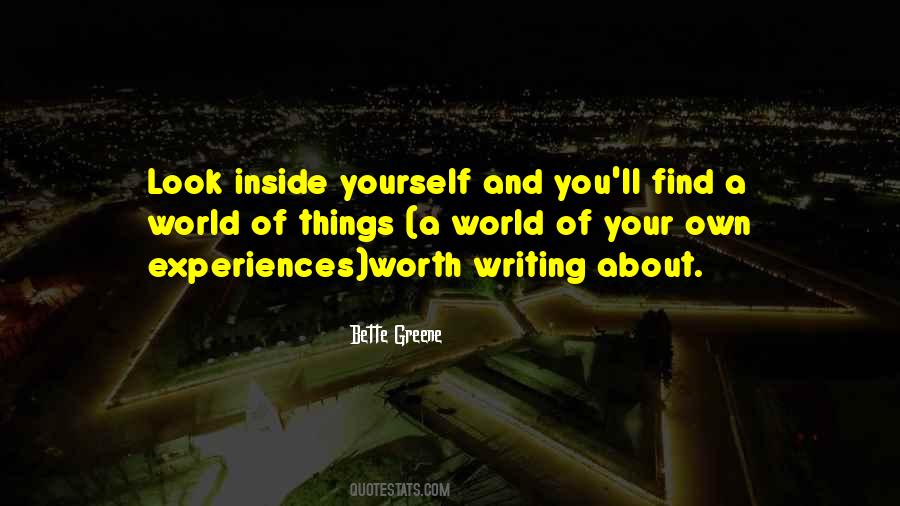 Quotes About Writing About Yourself #218919