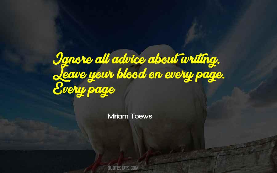 Quotes About Writing Advice #275392