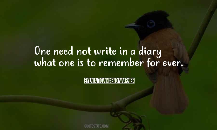 Quotes About Writing Diaries #243335