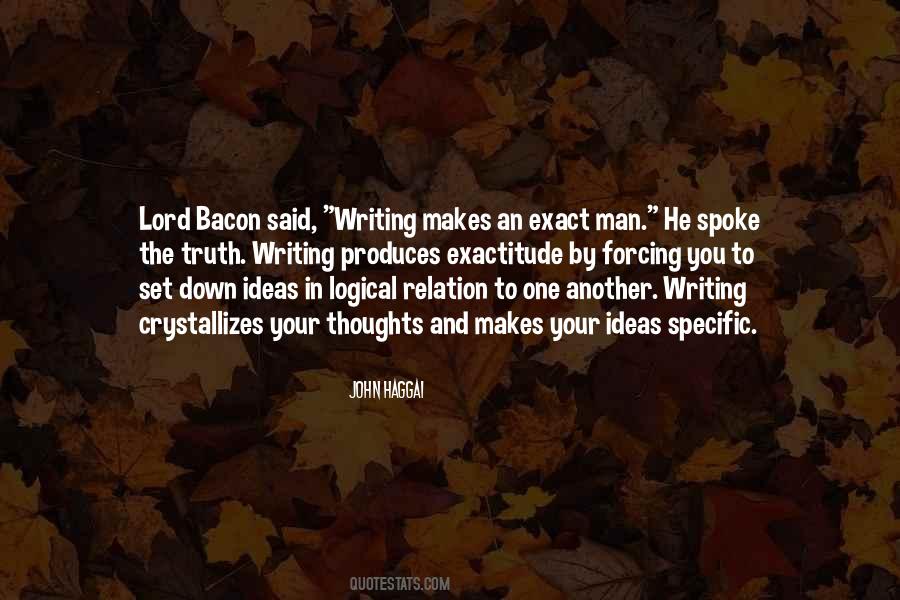 Quotes About Writing Down Ideas #1169606