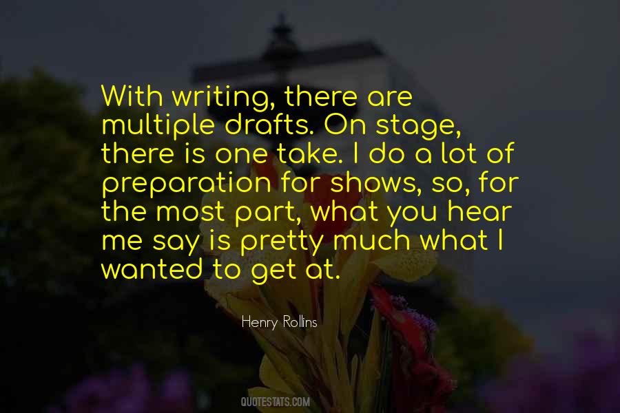 Quotes About Writing Drafts #1002553