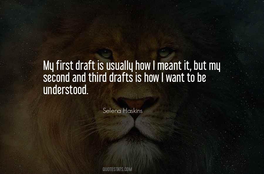 Quotes About Writing Drafts #1246026
