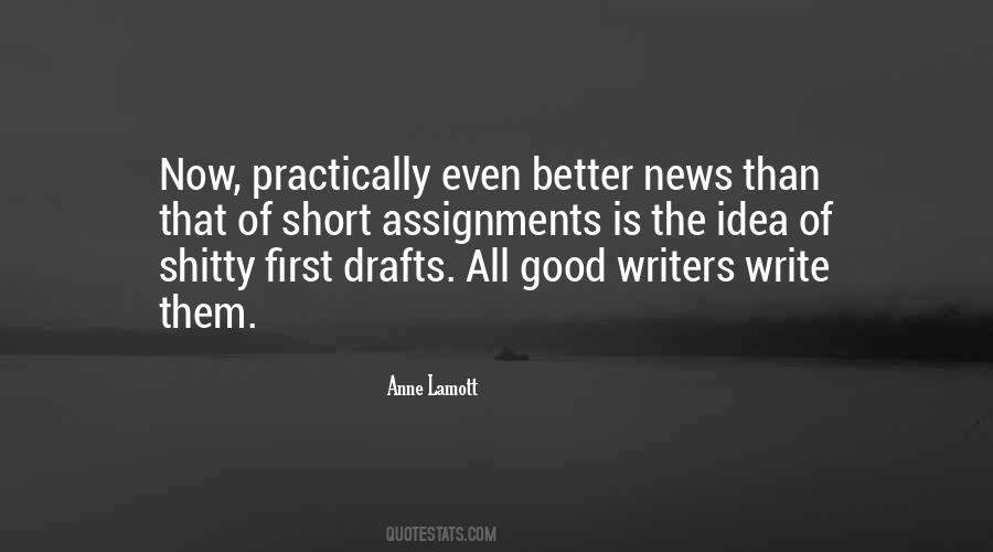Quotes About Writing Drafts #390494
