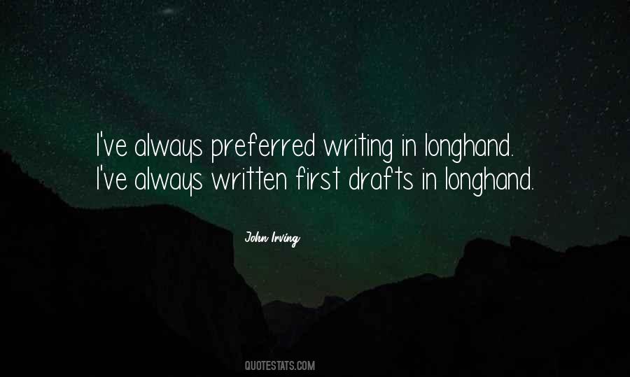 Quotes About Writing Drafts #463456