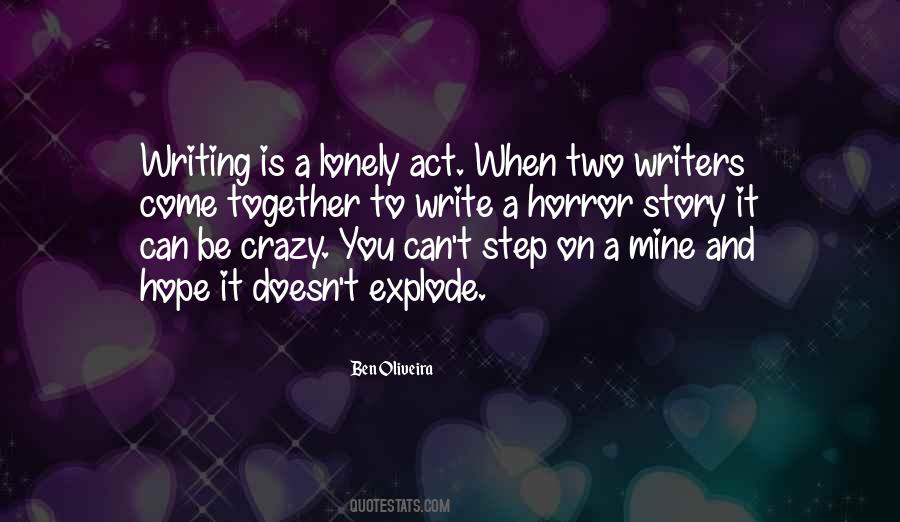 Quotes About Writing Horror #1470304