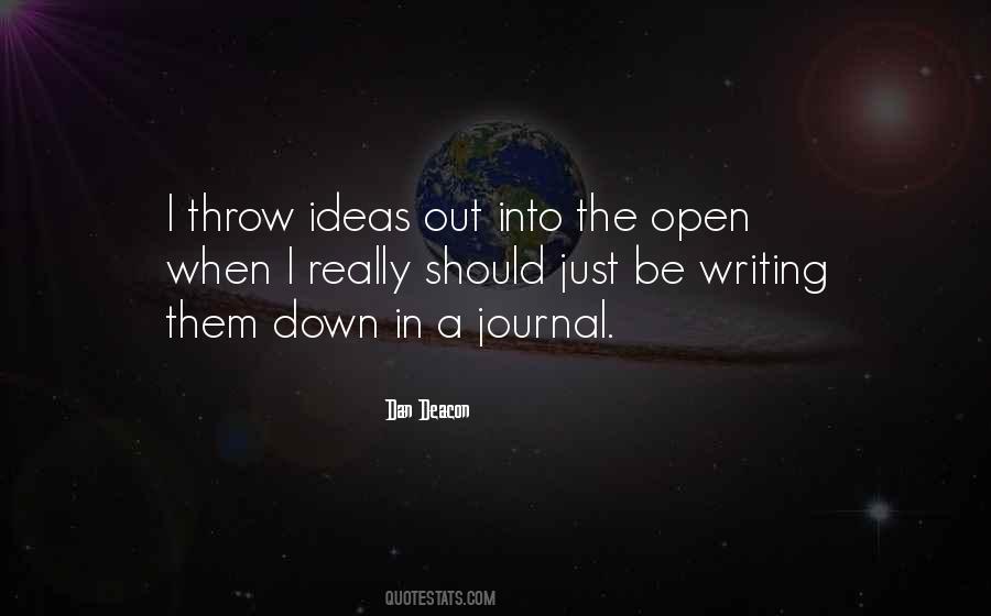 Quotes About Writing In A Journal #872318