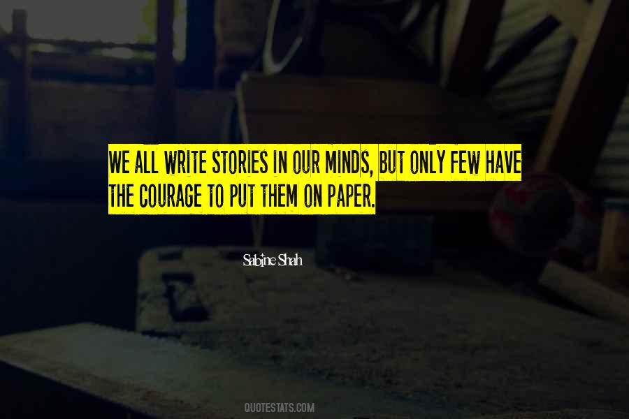 Quotes About Writing On Paper #350603