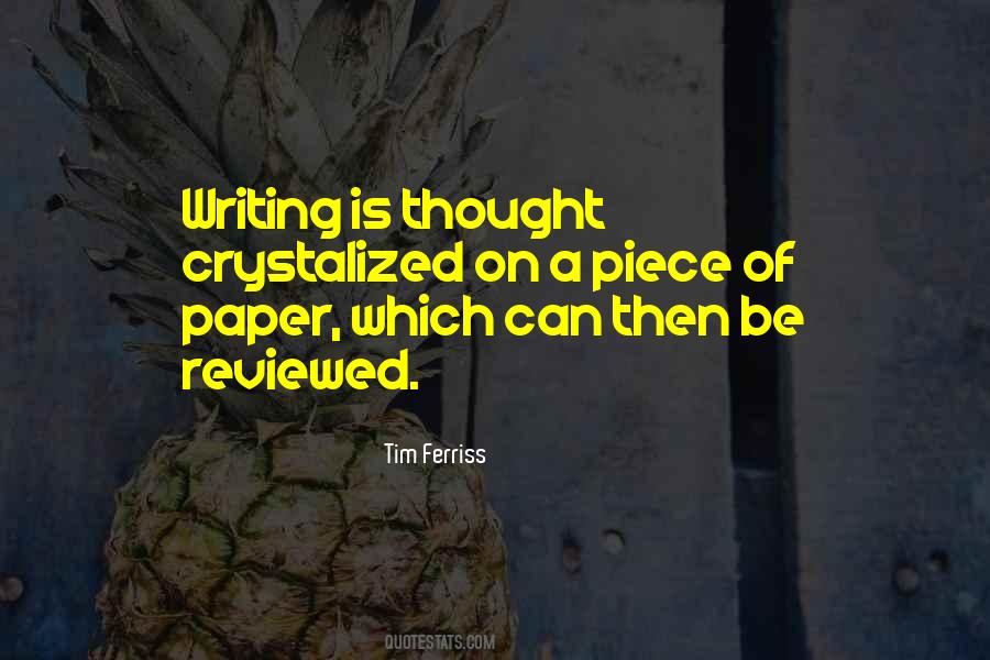 Quotes About Writing On Paper #392365