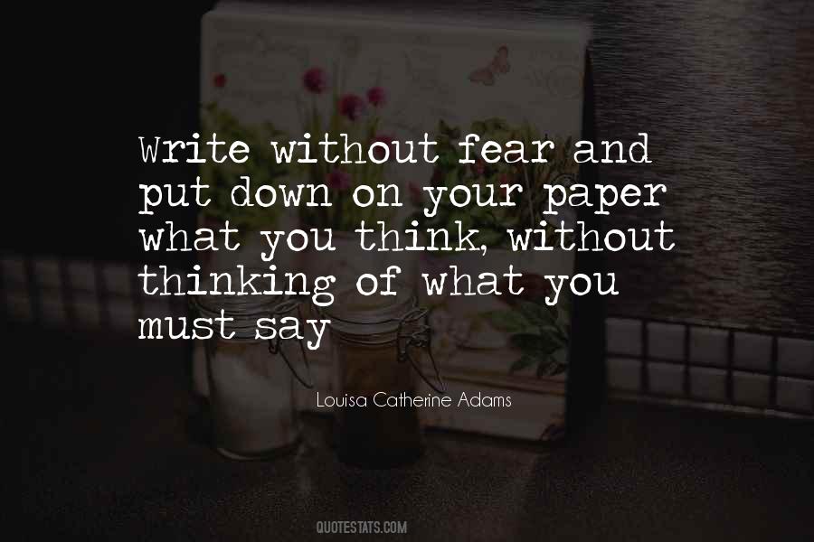 Quotes About Writing On Paper #719368
