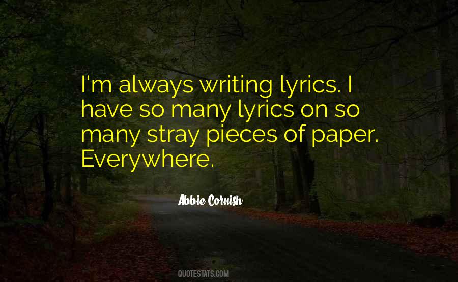 Quotes About Writing On Paper #907043