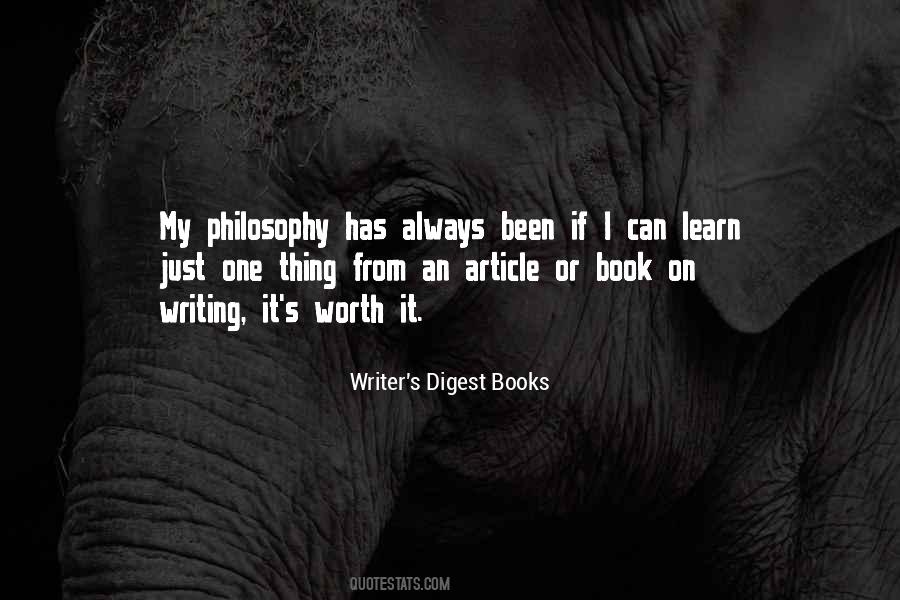 Quotes About Writing Philosophy #60402