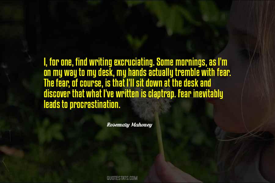 Quotes About Writing Procrastination #1403711