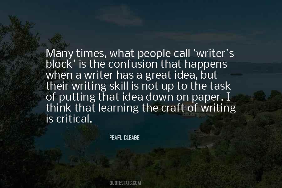 Quotes About Writing Skill #1353306