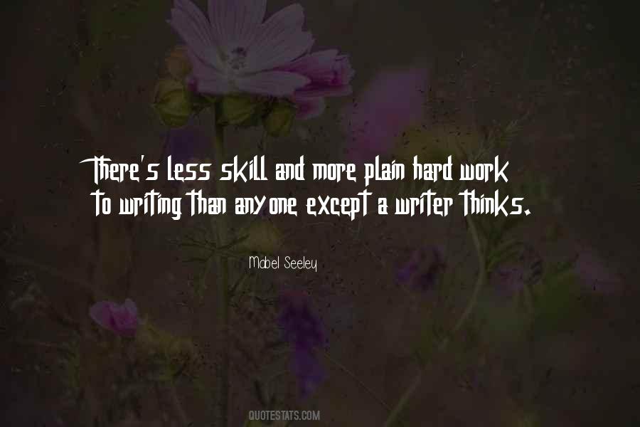 Quotes About Writing Skill #356348