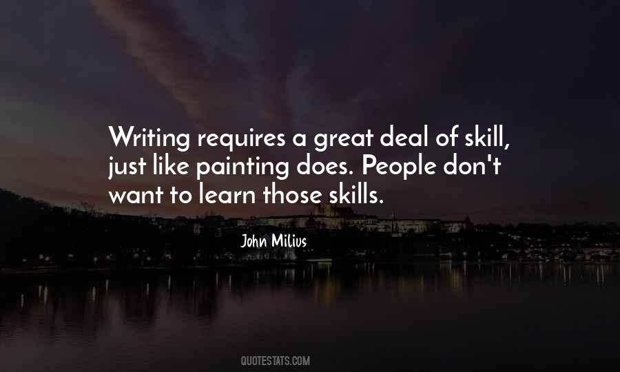 Quotes About Writing Skill #712974
